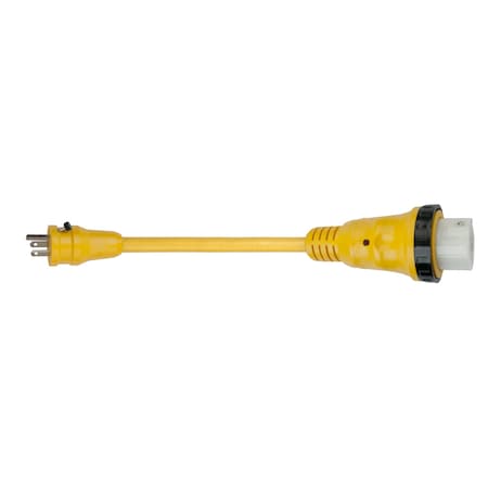 Marinco 50 AMP 125/250V FEMALE CONNECTOR TO 15 AMP STRAIGHT BLADE 150SPPRV